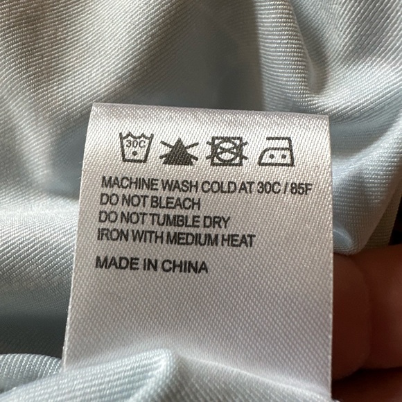 Patty Boutik Sea Mist Green and White Wrap a around Dress. Size Small - Picture 8 of 8